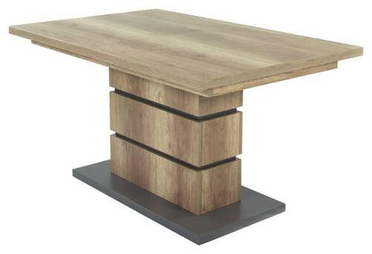 ESSTISCH in Holzwerkstoff 140/86/75 cm  - Anthrazit/Braun, MODERN, Holzwerkstoff (140/86/75cm) - MID.YOU