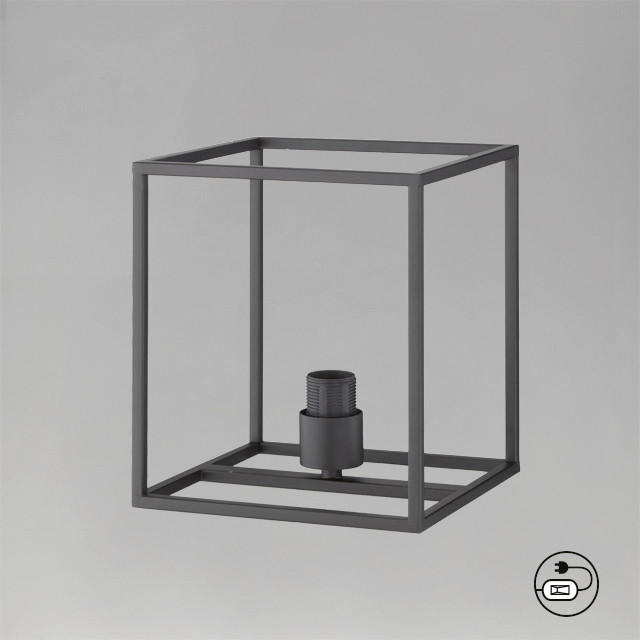 TISCHLEUCHTE - Schwarz, Basics, Metall (23/23/26cm) - Fischer & Honsel