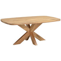 COUCHTISCH Akazie Hartholz 110/70/45 cm oval  - Akaziefarben, Design, Holz (110/70/45cm) - Livetastic