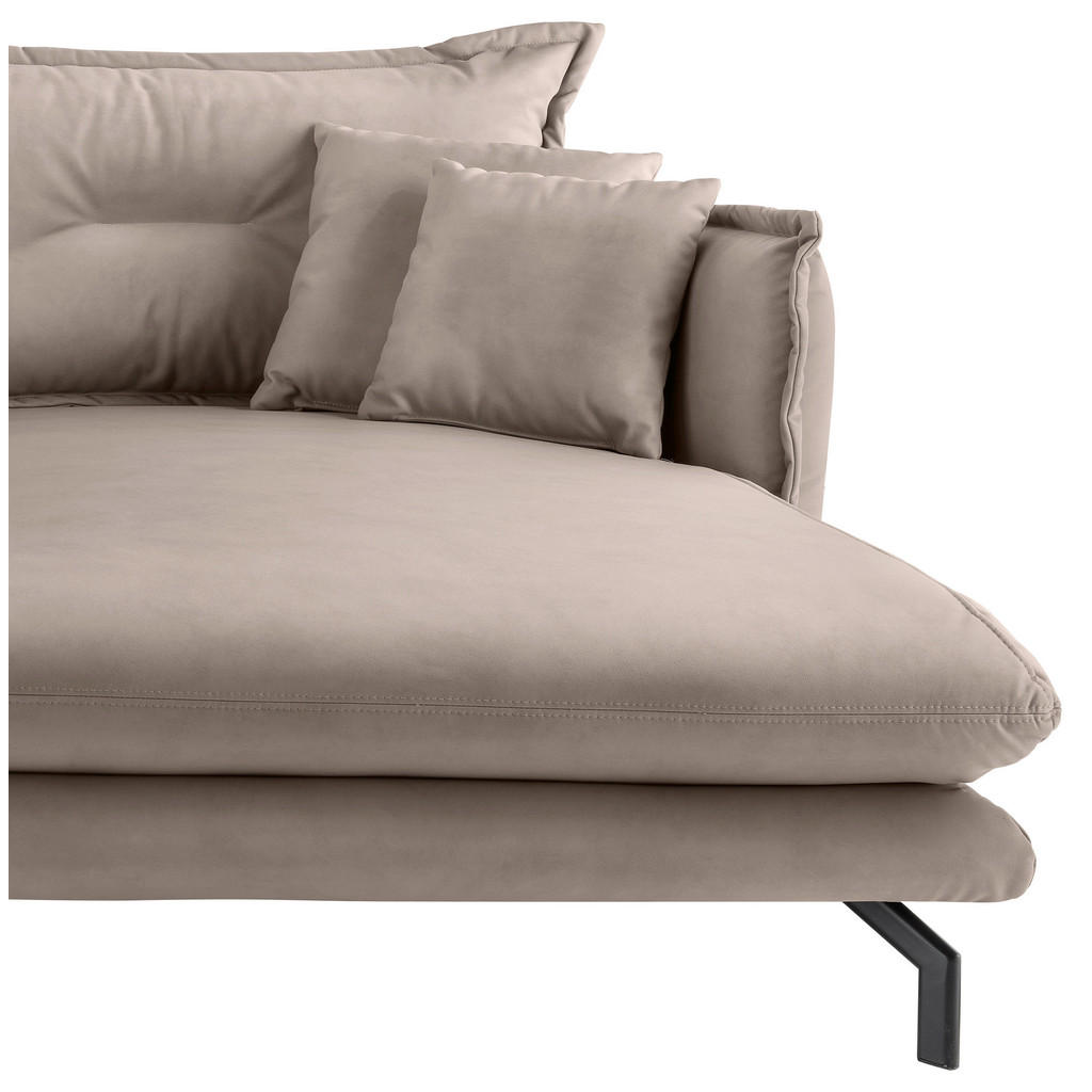 Thumbnail - Livetastic Ecksofa, Beige, Textil, 4-Sitzer, Füllung: Schaumstoff, L-Form, Ottomane rechts, 255x180 cm, Made in Europe, ...