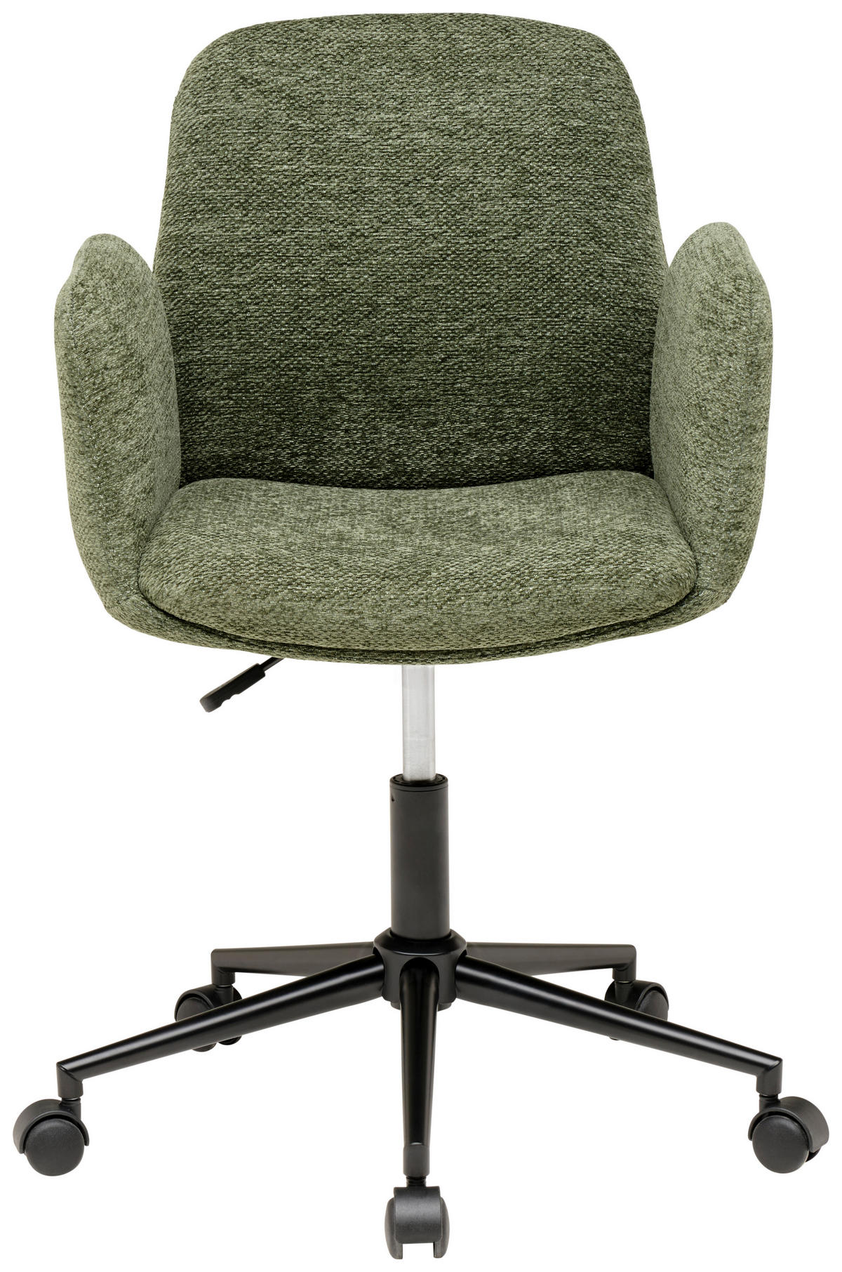 DREHSTUHL Webstoff Grün  - Schwarz/Grün, MODERN, Kunststoff/Textil (55/85-95/60cm) - MID.YOU