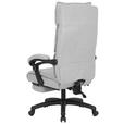 CHEFSESSEL Teddystoff Hellgrau - Hellgrau/Schwarz, Design, Kunststoff/Textil (64,5/112/120/65cm) - Carryhome
