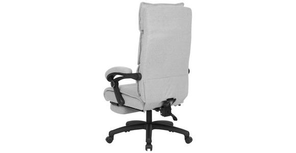 CHEFSESSEL Teddystoff Hellgrau - Hellgrau/Schwarz, Design, Kunststoff/Textil (64,5/112/120/65cm) - Carryhome