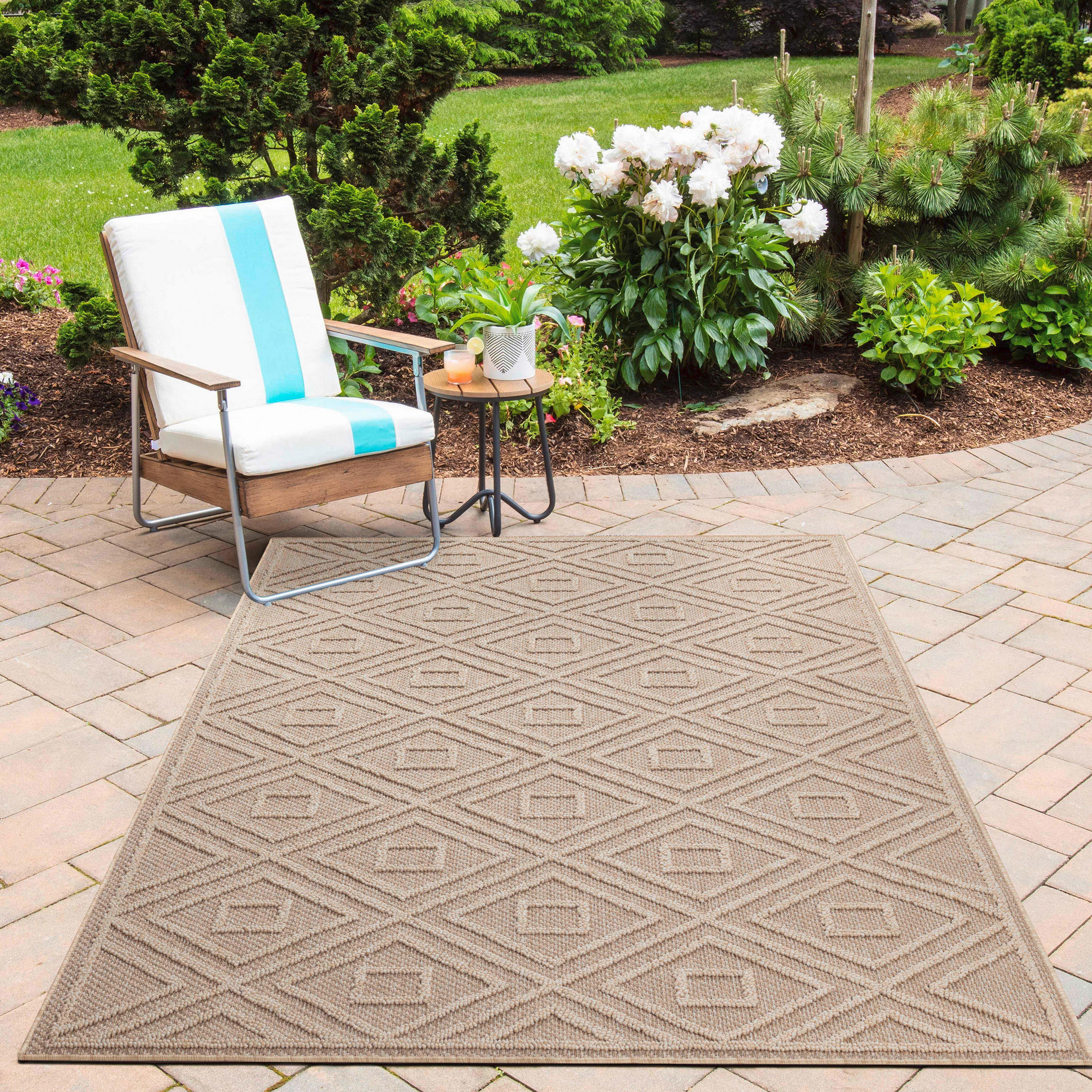 OUTDOORTEPPICH 80/150 cm Patara Beige  - Beige, Design, Textil (80/150cm) - Novel