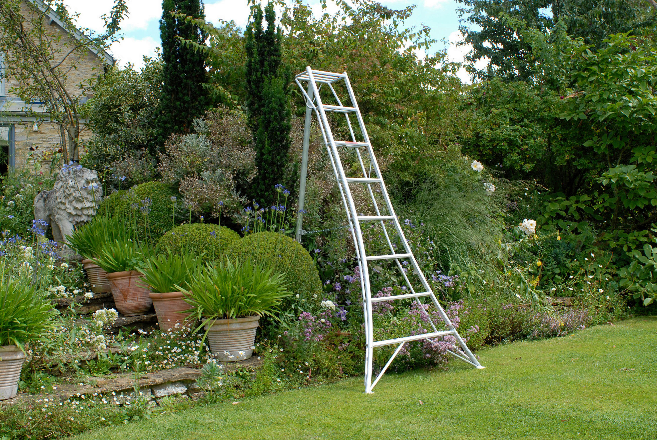 LEITER - Silberfarben, Basics, Metall (125/240/20cm) - Ambia Garden