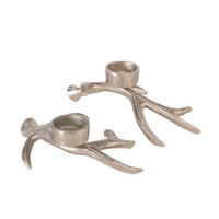 TEELICHTHALTER - Silberfarben, Basics, Metall (21/10/8cm)