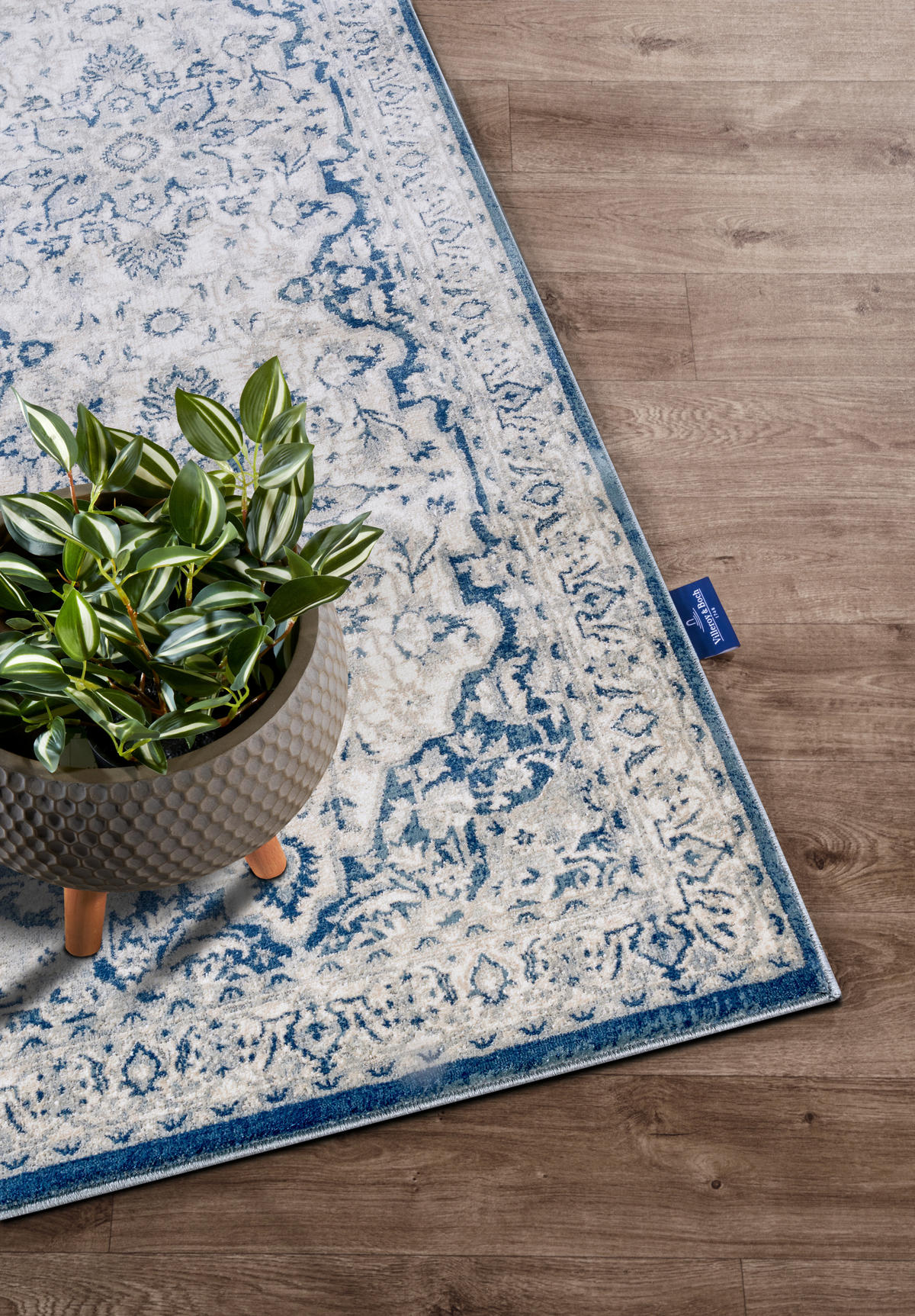 LÄUFER 80/240 cm Kollektion 1869  - Blau/Creme, Design, Kunststoff/Textil (80/240cm) - Villeroy & Boch