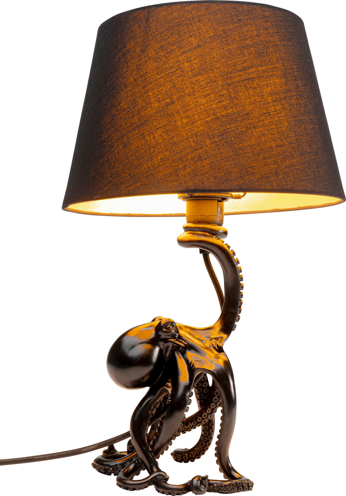 TISCHLEUCHTE 58077 Tischleuchte Octopus 29,5/43,5/29,5 cm  - Schwarz, LIFESTYLE, Kunststoff (29,5/43,5/29,5cm) - Kare-Design