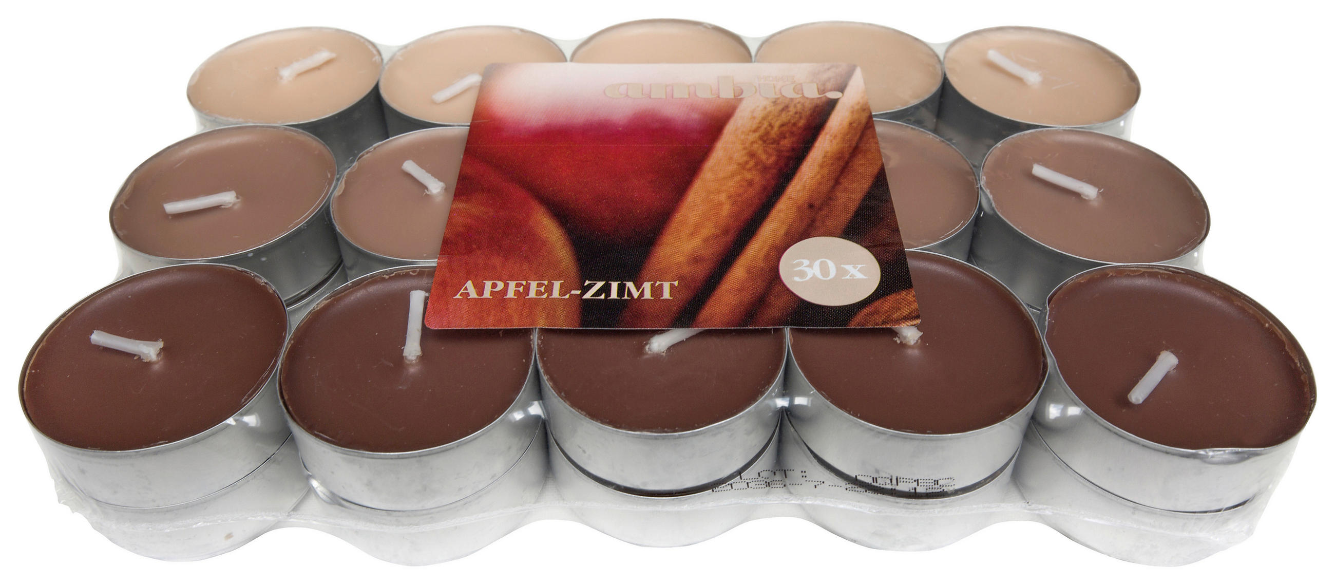 SET ČAJNIH SVEĆICA  braon  - braon, Osnovno - Ambia Home