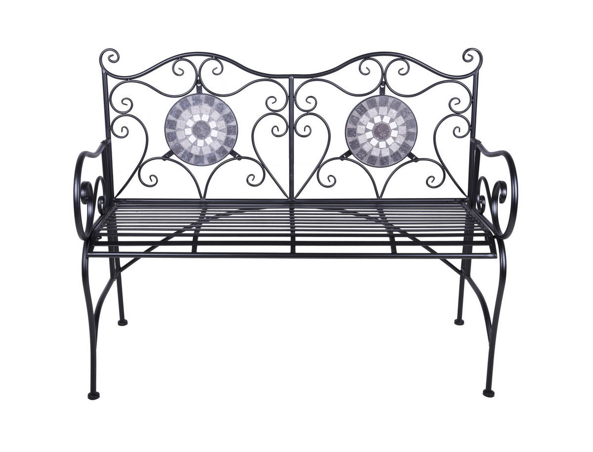 GARTENBANK 53/90,5/116 cm  Stahl  - MODERN, Metall (53/90,5/116cm) - Gardenson