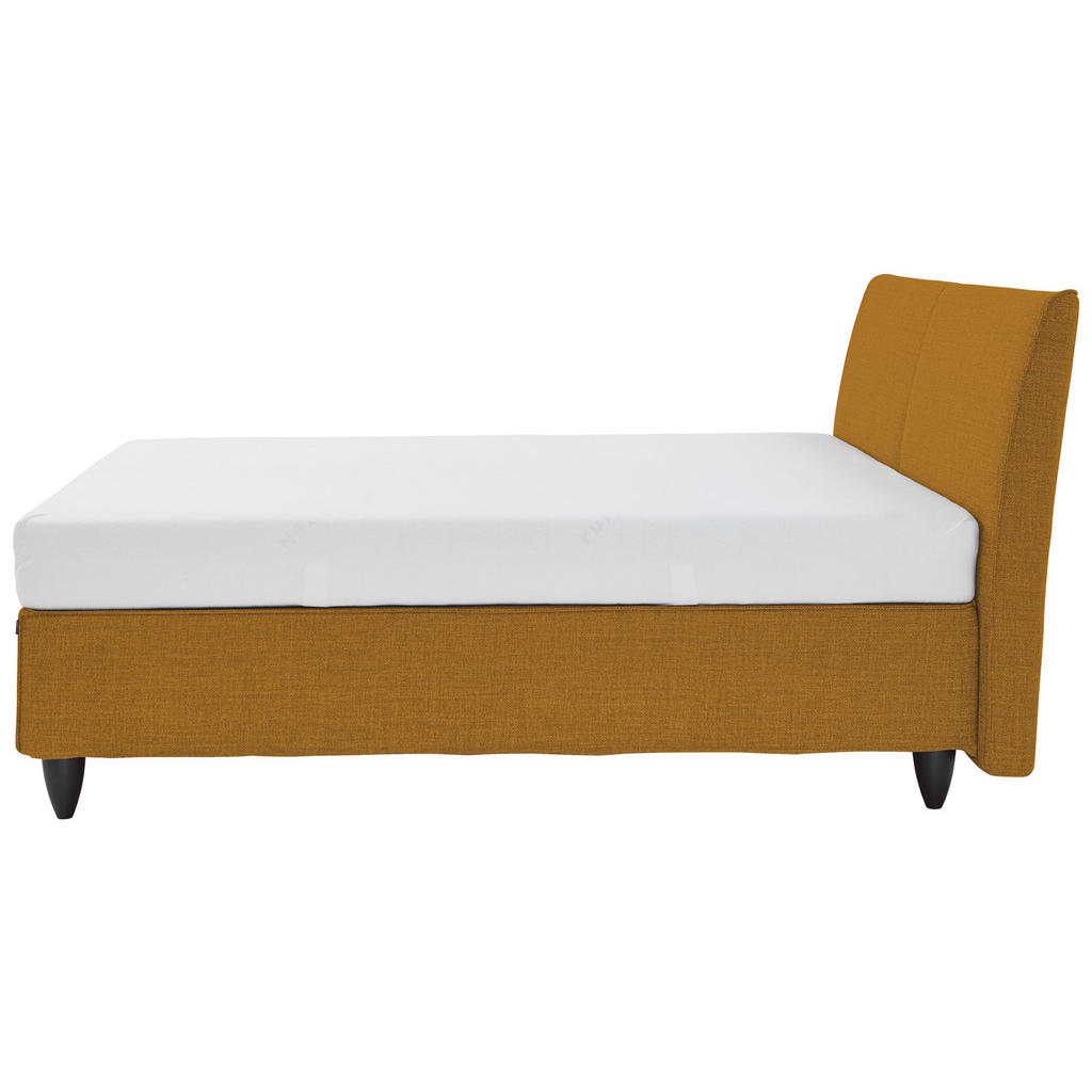 Thumbnail - RUF Betten Boxspringbett, Gelb, Textil, H2 + H3, Höhe ca. 26 cm, 200x200 cm, Oeko-Tex® Standard 100, Made in Germany, Go...