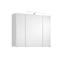 SPIEGELSCHRANK 80/64/20 cm  - Chromfarben/Weiß, KONVENTIONELL, Glas/Holzwerkstoff (80/64/20cm) - Xora