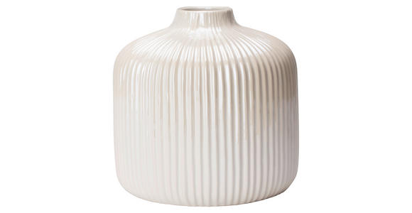 VASE 16 cm  - Weiß, Design, Keramik (16/16cm) - Ambia Home