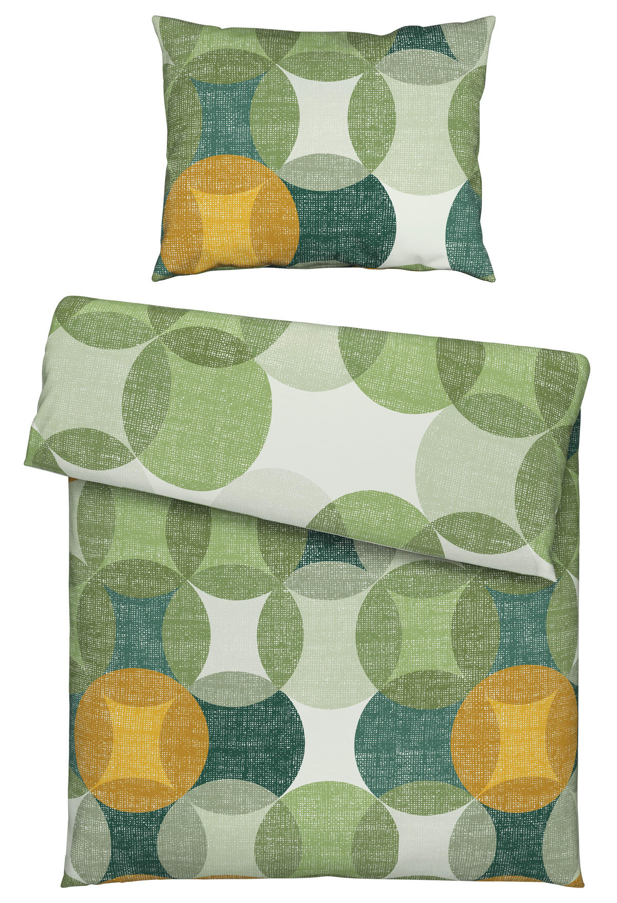 POSTEĽNÁ BIELIZEŇ, flanel, zelená, 140/200 cm - zelená, Konventionell, textil (140/200cm) - Novel