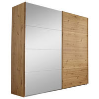 SCHWEBETÜRENSCHRANK Eiche Artisan  - Eiche Artisan, Design, Glas/Holzwerkstoff (226/223/68cm) - Xora
