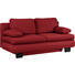 SCHLAFSOFA Rot - Wengefarben/Rot, KONVENTIONELL, Holz/Textil (203/94/100cm) - NOVEL
