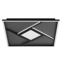 LED-DECKENLEUCHTE     - Schwarz, Design, Kunststoff/Textil (4,7/46/46cm) - Brilliant