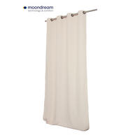 LÄRMSCHUTZVORHANG black-out (lichtundurchlässig)  - Beige, Basics, Textil/Metall (145/260cm)
