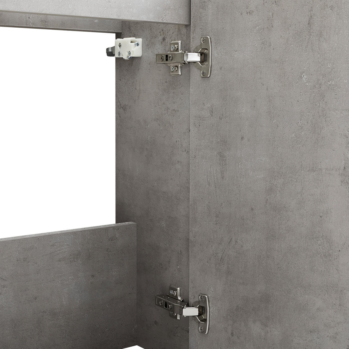 GÄSTEBAD 55 cm  - Weiß Hochglanz/Schwarz, MODERN, Keramik/Holzwerkstoff (55cm) - MID.YOU