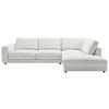 ECKSOFA in Cord Weiß  325/224 cm  - Schwarz/Weiß, Design, Kunststoff/Textil (325/224cm) - Pure Home Lifestyle