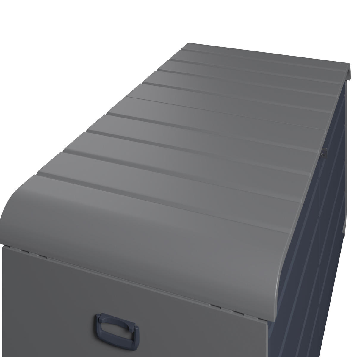 KISSENBOX 160/80/76 cm  - Anthrazit/Hellgrau, Design, Kunststoff/Metall (160/80/76cm) - Ambia Garden