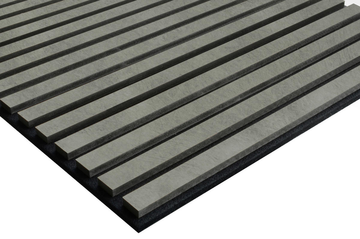AKUSTIKPANEEL Beton foliert 57.25/1.9/56 cm  - Grau, KONVENTIONELL, Holzwerkstoff/Textil (57.25/1.9/56cm)