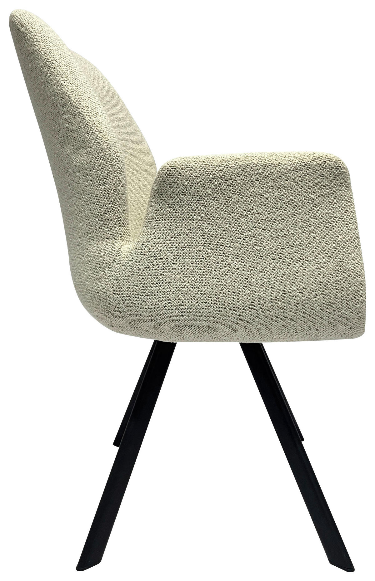 ŽIDLE S PODRUČKAMI, železo, tkaná látka, černá, béžová - černá/béžová, Design, kov/textil (60/86,5/60cm) - Novel