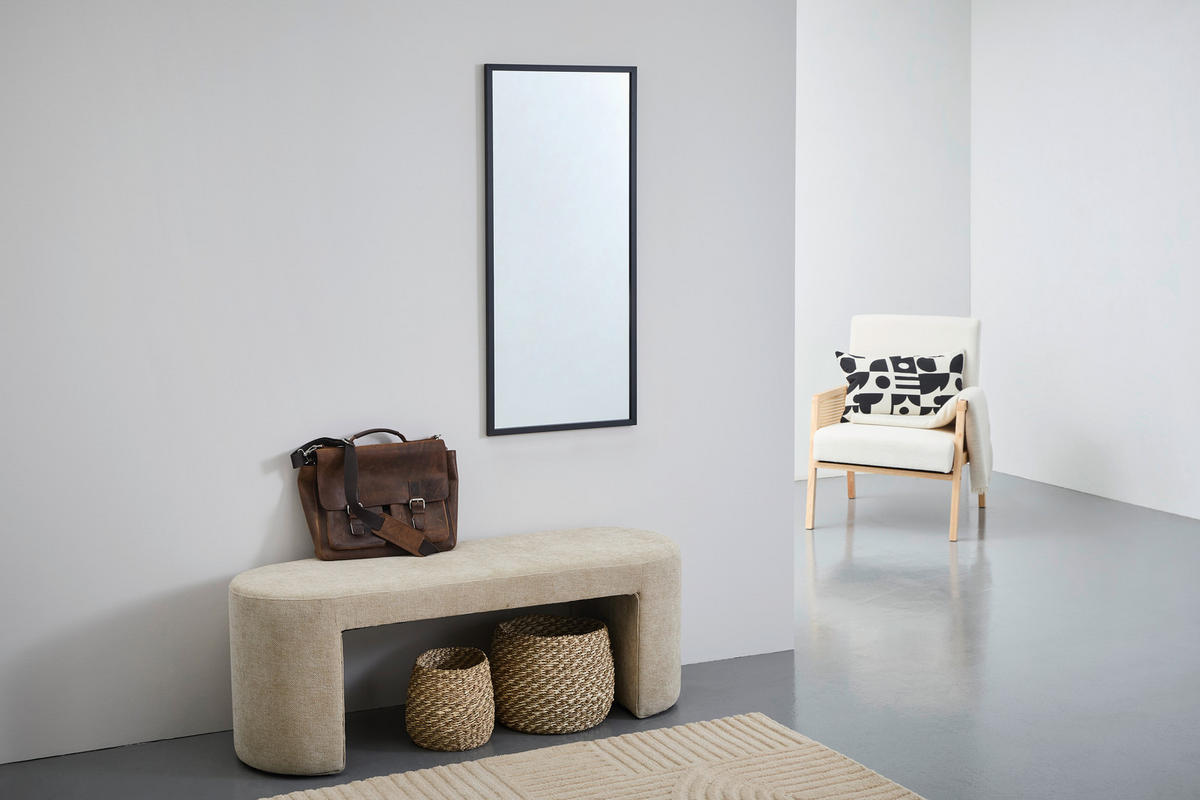 WANDSPIEGEL 50/110/1,93 cm    in rechteckig  - Schwarz, Design, Glas/Kunststoff (50/110/1,93cm) - Carryhome