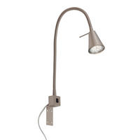 LED-WANDLEUCHTE 20.5/45 cm   - Nickelfarben, KONVENTIONELL, Metall (20.5/45cm)