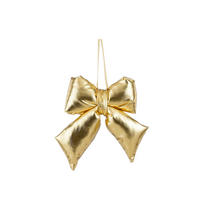 KARÁCSONYFADÍSZ - aranyszínű, Basics, textil (16/12.5/4.5cm)