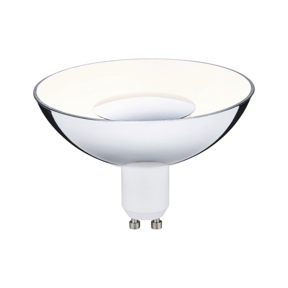 DEKO-LEUCHTMITTEL 10,0/6,6 cm  - Silberfarben/Weiß, Basics, Kunststoff (10,0/6,6cm) - Paulmann