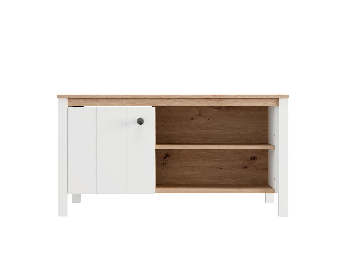 KLUB STOLIĆ bijela, hrast Artisan  drvni materijal  - bijela/bakrenaste boje, Basics, drvni materijal/plastika (101/54,5cm)