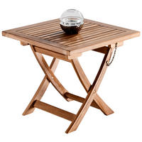 GARTENBEISTELLTISCH - Teakfarben, Romantik / Landhaus, Holz (50/50/45cm) - Xora