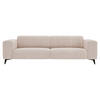 3-SITZER-SOFA  in Cord Creme  - Creme/Schwarz, KONVENTIONELL, Textil/Metall (237/75/104cm) - Carryhome