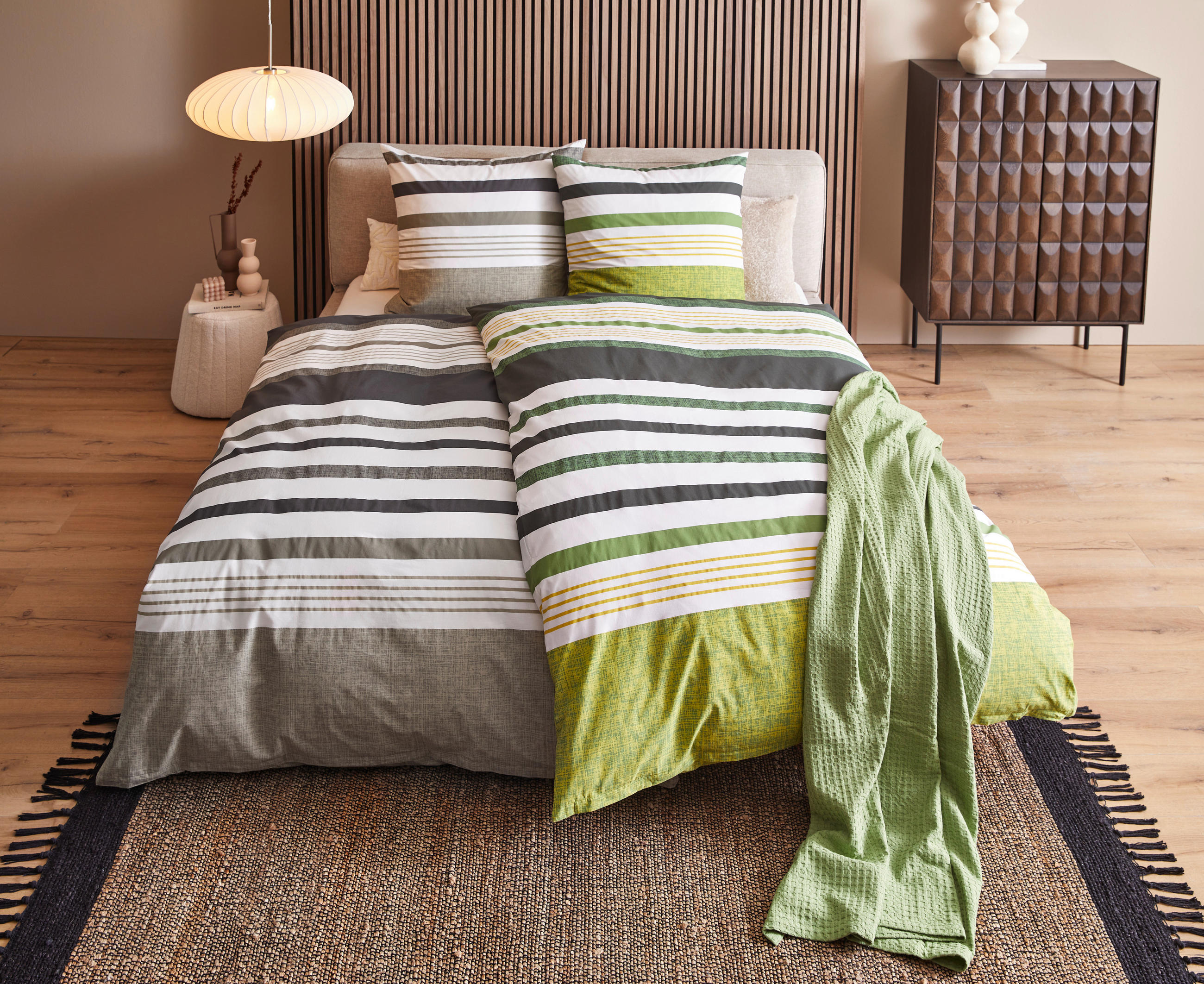 BETTWÄSCHE Elis Renforcé 155/220 cm  - Taupe, KONVENTIONELL, Textil (155/220cm) - Novel