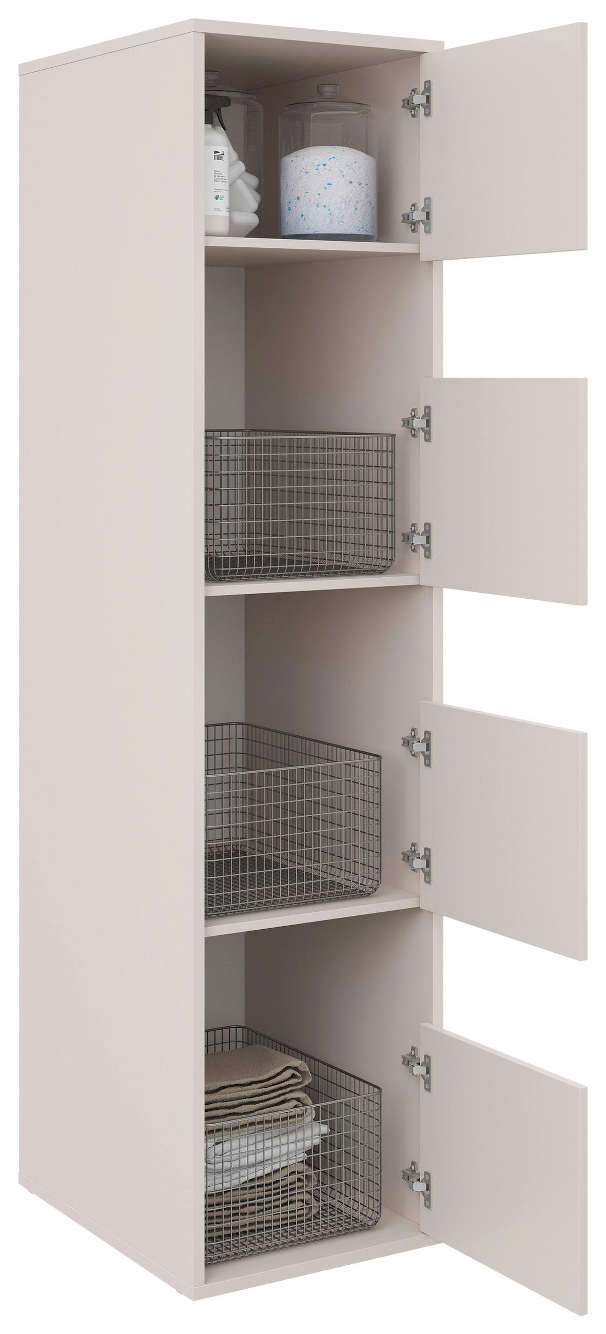 MEHRZWECKSCHRANK 50/210/67,5 cm  in Kaschmir  - Kaschmir, Basics, Holzwerkstoff (50/210/67,5cm) - Xora