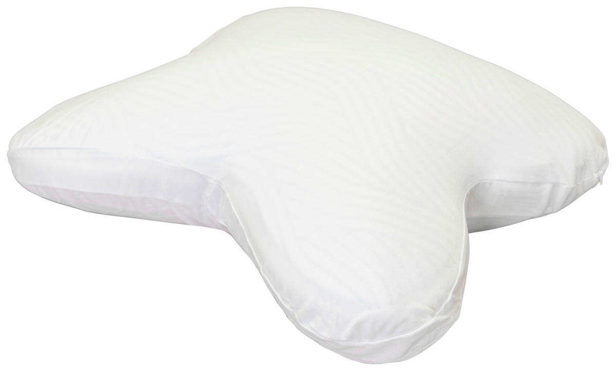 KOPFKISSENBEZUG 56/48 cm  - Weiß, Basics, Textil (56/48cm) - Tempur