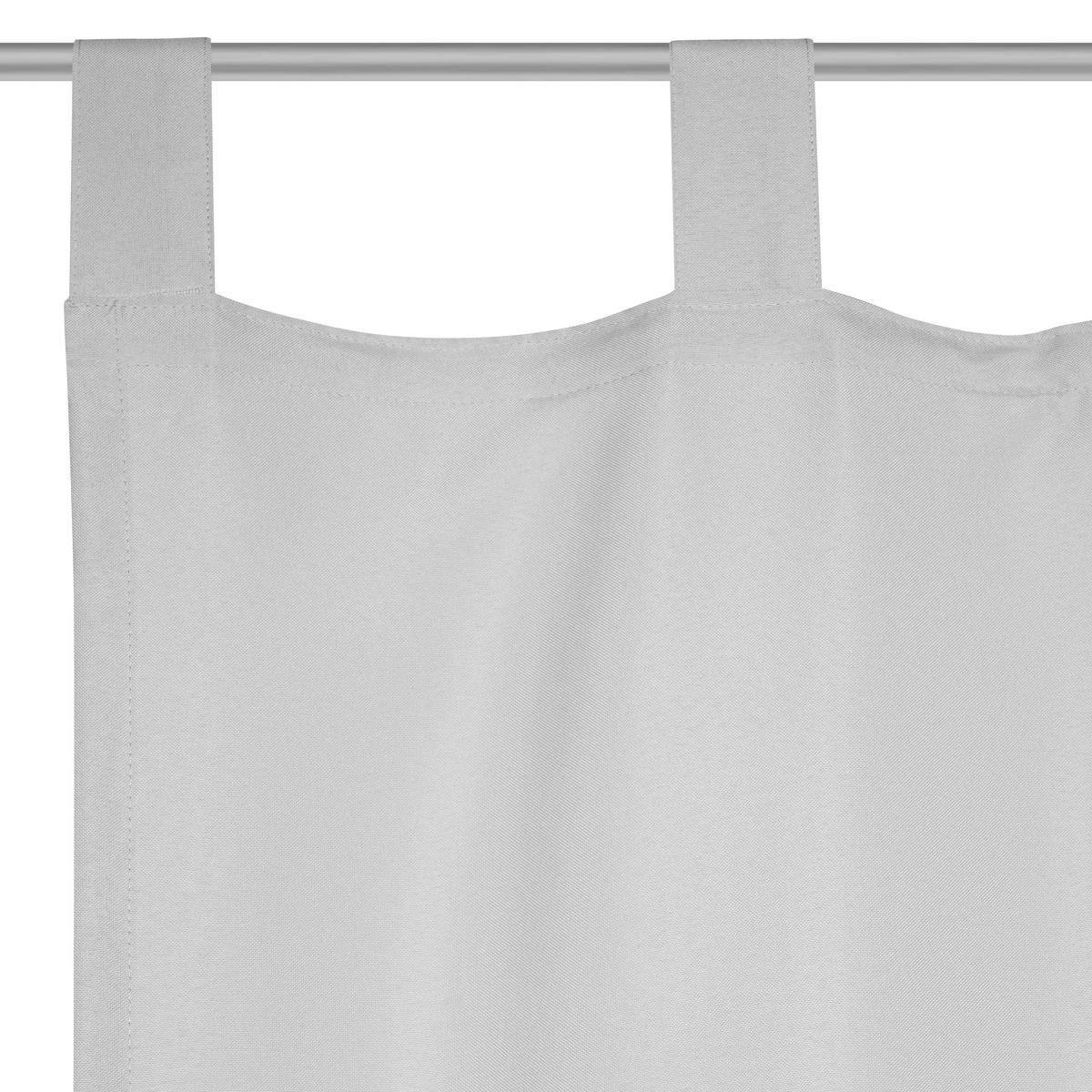 ZAVESA ZA SPOLJNU UPOTREBU svetlosiva - svetlosiva, Osnovno, tekstil (140/300cm) - Esposa