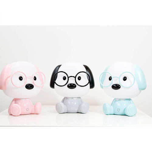 DĚTSKÁ STOLNÍ LAMPIČKA, 17/17/20 cm - bílá/světle modrá, Basics, plast (17/17/20cm)