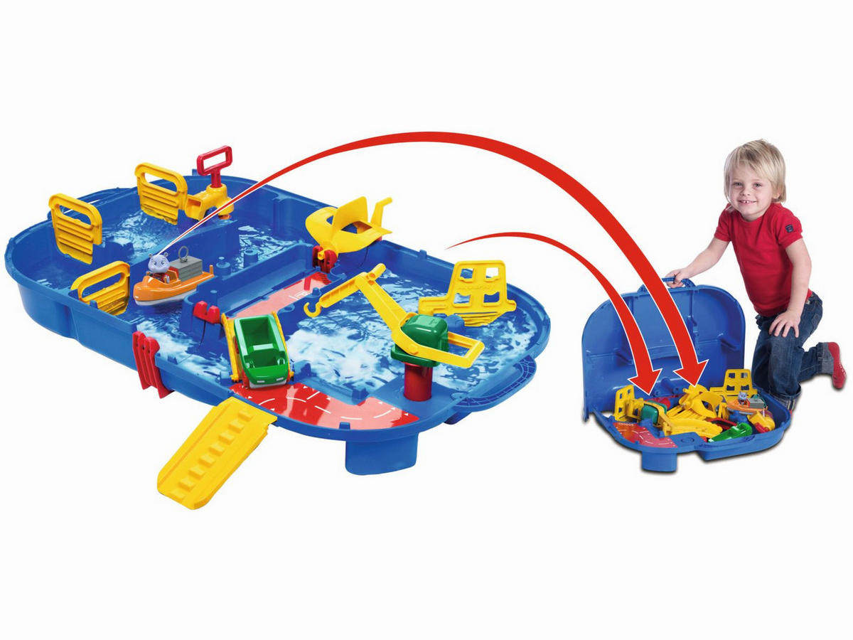 AQUAPLAY KOFFER Aquaplay  - Blau/Gelb, Basics, Kunststoff (18/49/42cm) - Simba
