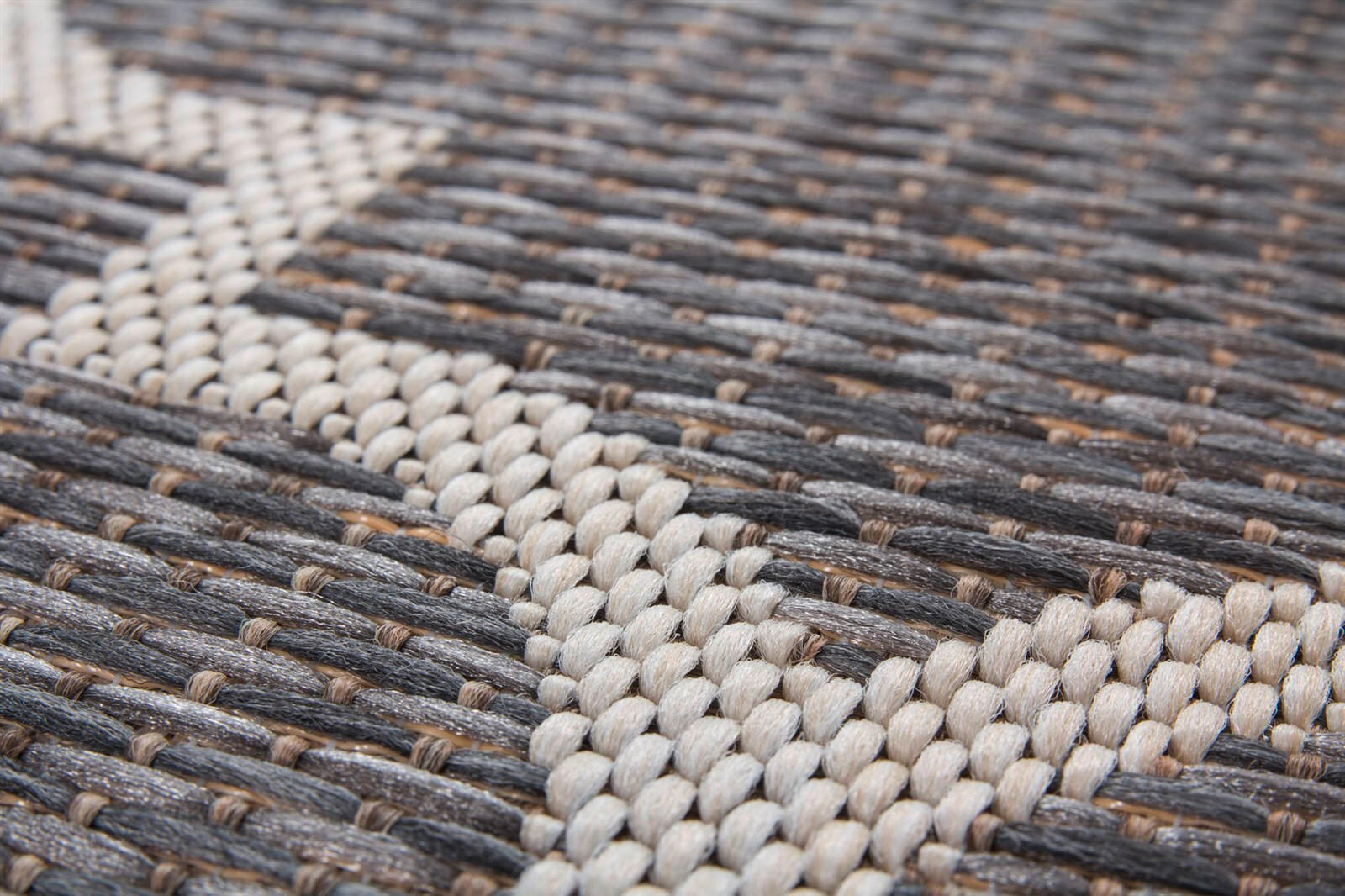 FLACHWEBETEPPICH 160/230 cm Indonesia - Batu Grau Grau  - Grau, KONVENTIONELL, Textil (160/230cm)