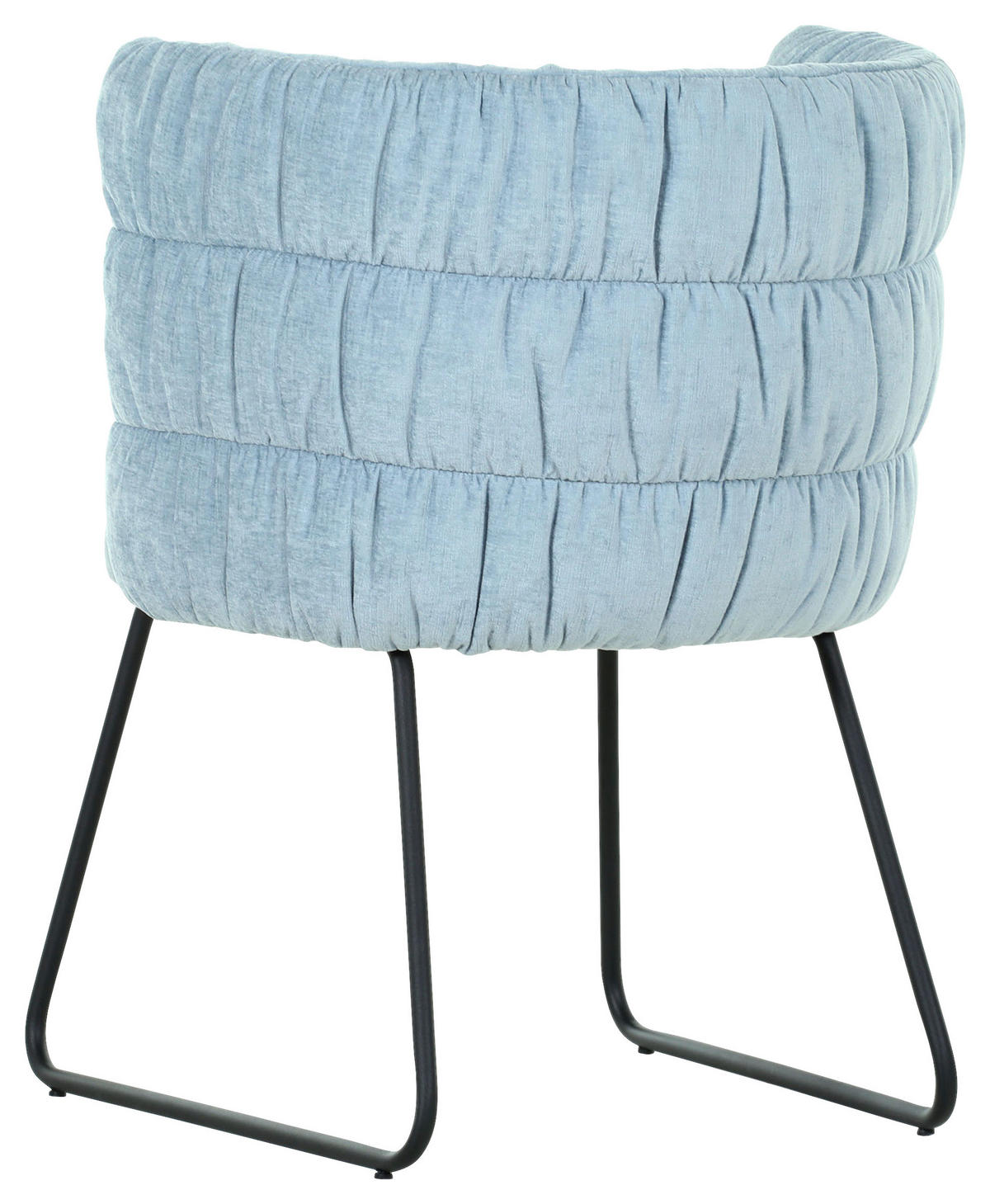 STUHL Flachgewebe Blau, Schwarz  - Blau/Schwarz, Basics, Textil/Metall (62/80/62cm) - Carryhome