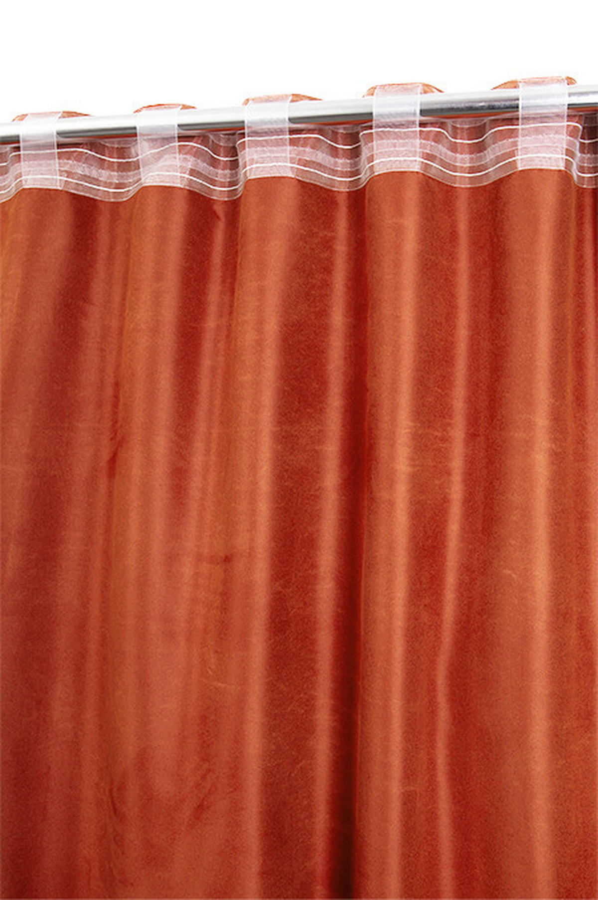 FERTIGVORHANG  blickdicht   140/280 cm  - Rotorange, Basics, Textil (140/280cm)