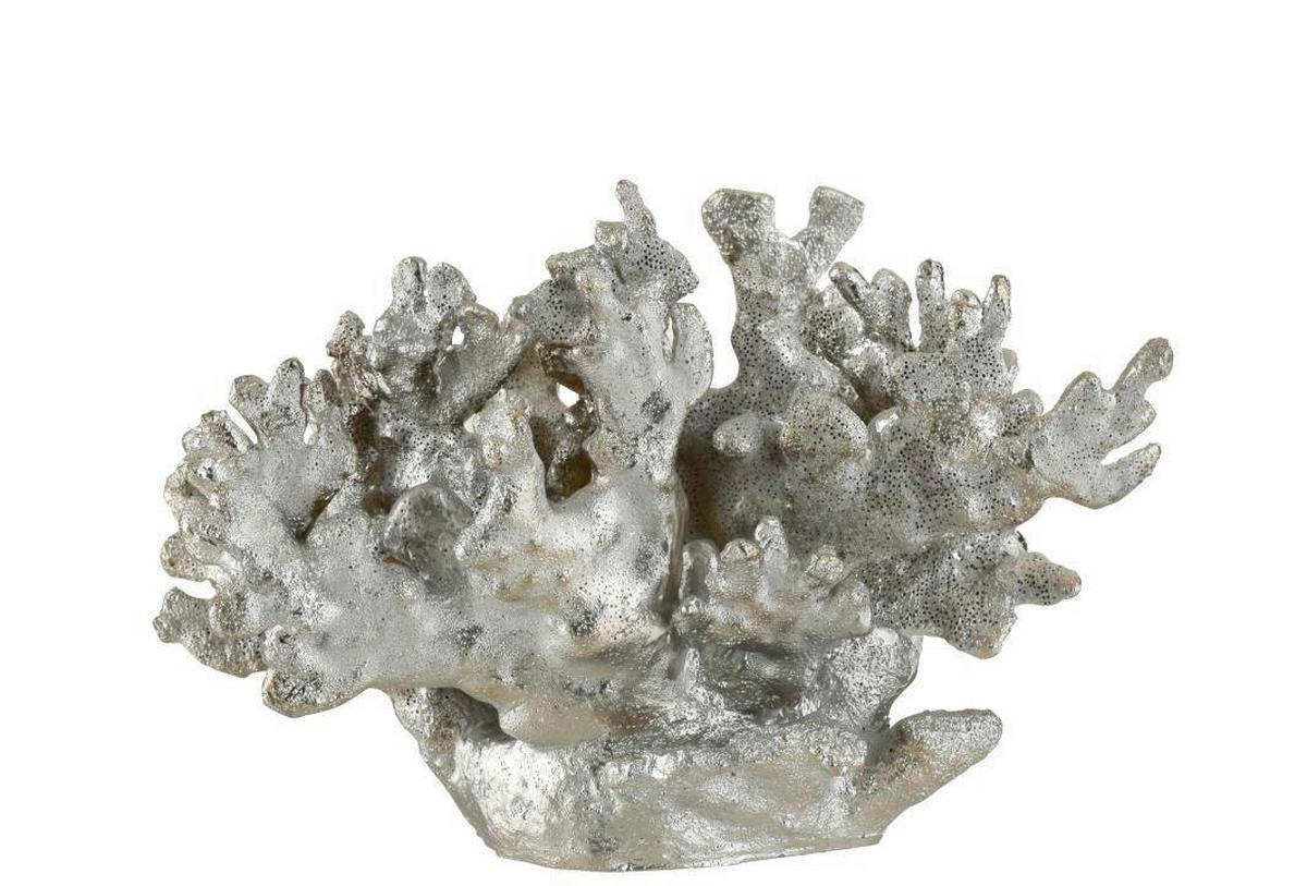 DEKOMUSCHEL - Silberfarben, Basics, Kunststoff (32/24/19,5cm)