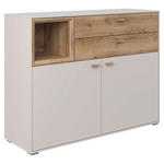 SIDEBOARD  in 114,3/88,4/38 cm  - Sandfarben/Eichefarben, MODERN, Holz/Holzwerkstoff (114,3/88,4/38cm) - Hom`in