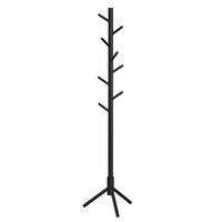 KLEIDERSTÄNDER in Schwarz 47/175/47 cm   - Schwarz, Trend, Holz (47/175/47cm) - Boxxx