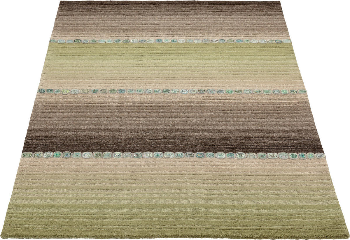 ORIENTÁLNY KOBEREC, 60/90 cm, sivá, zelená - sivá/zelená, Konventionell, textil (60/90cm) - Cazaris