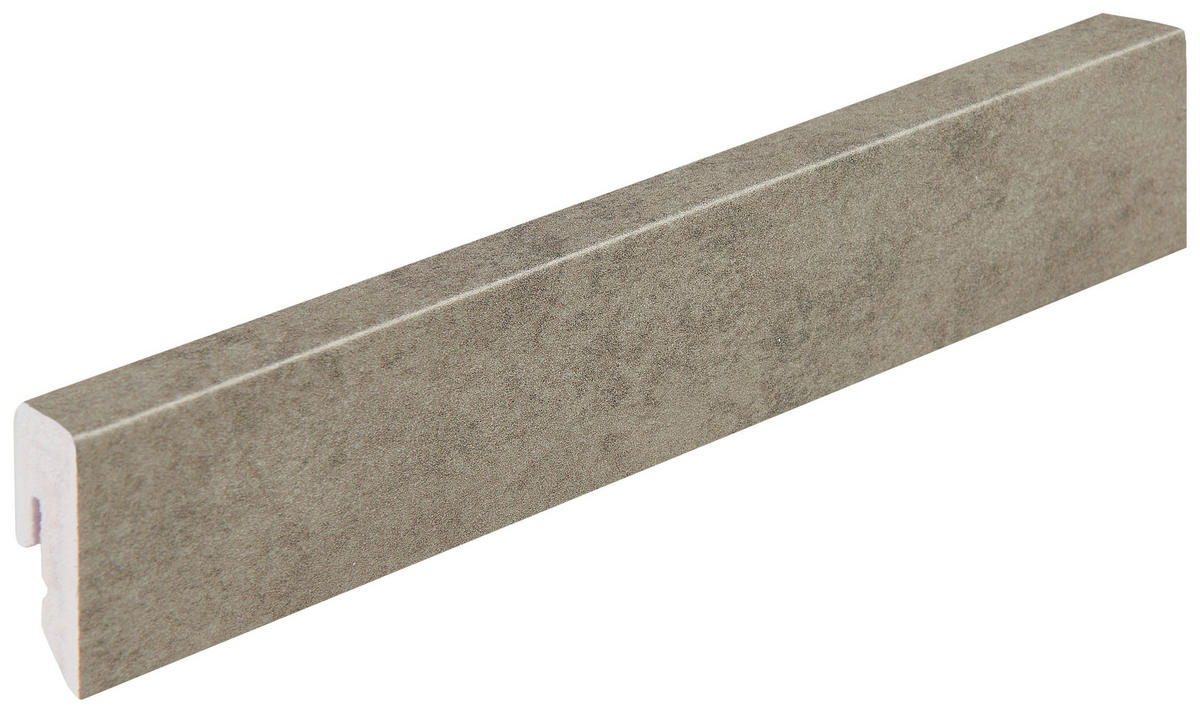 SOKLOVÁ LIŠTA  (za kus) sivá - sivá, Basics, plast (1,5/3,85/240cm) - Homeware