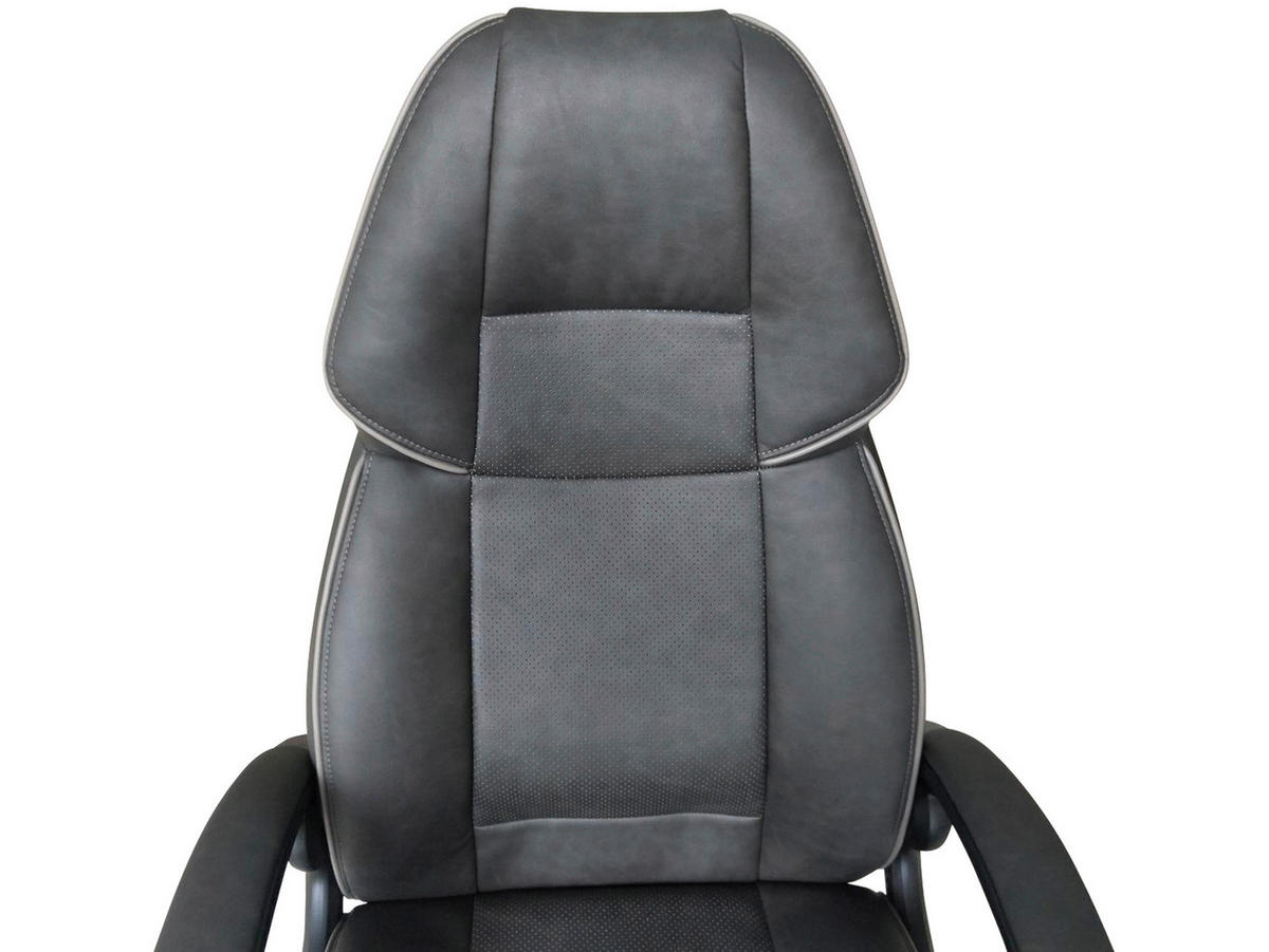 OTOČNÁ ŽIDLE PRO MLÁDEŽ, šedá, černá - šedá/černá, Konvenční, textil/plast (65/123/71cm) - MID.YOU