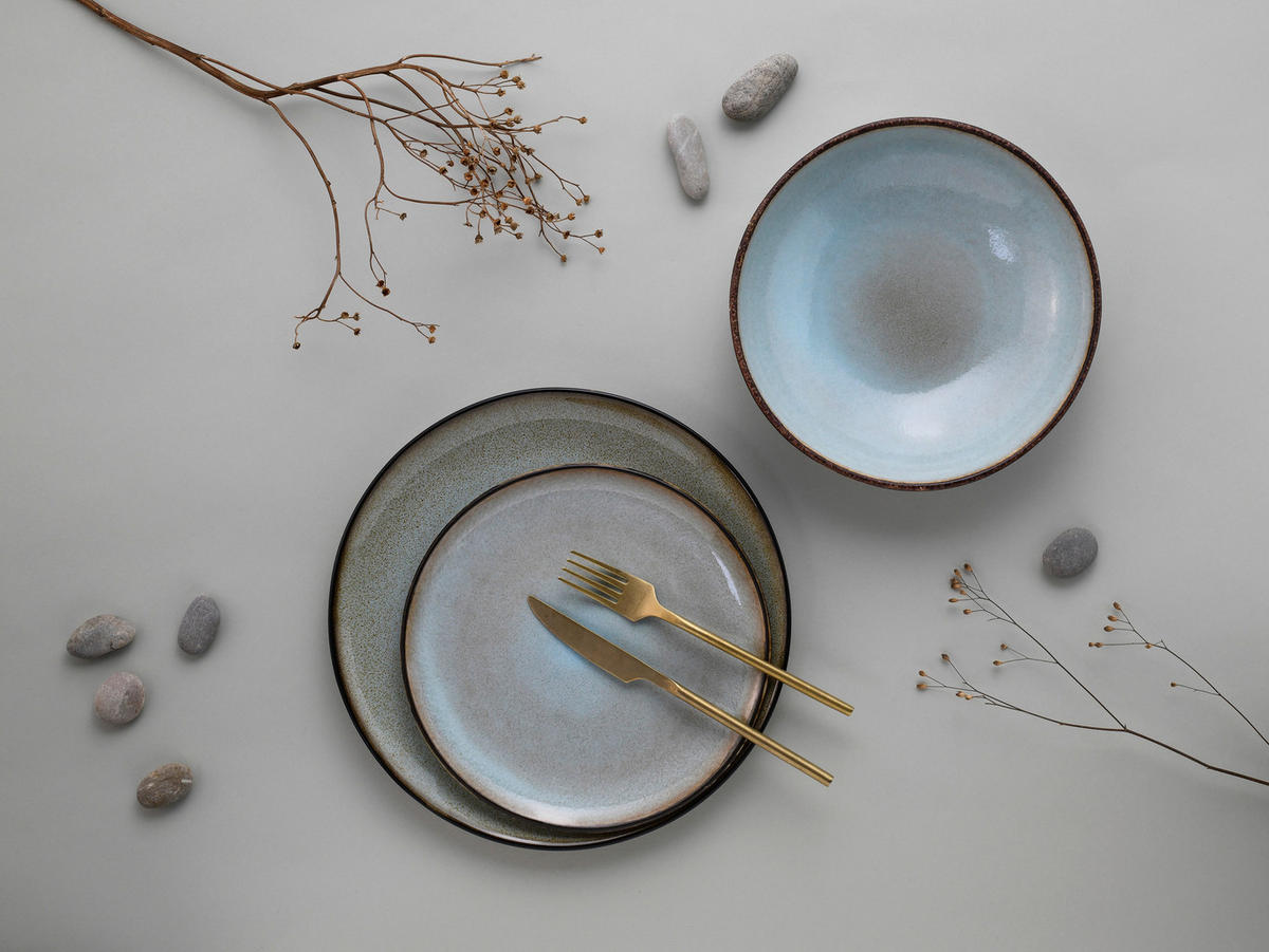 SERVIS 12 delar  - grå, Basics, keramik (32/29/31,5cm) - Creatable